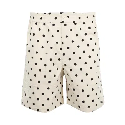 Pre-owned Jacquemus Le Short Aloe 'print Dots Logo/off White' | Men's Size 50