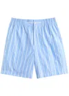 Jacquemus Men's Le Short Aloe In Blue