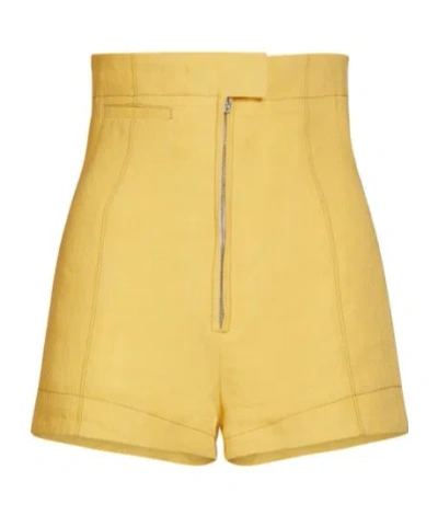 Jacquemus Le Short Areia Shorts In Yellow