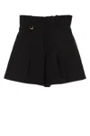 Jacquemus Le Short Bari Pleated Wool Shorts In Black