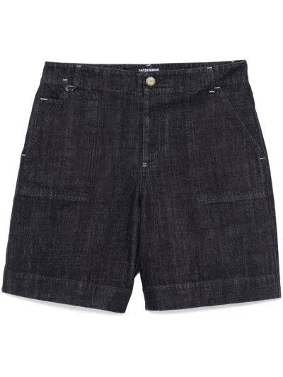 Jacquemus Short En Jean In Black