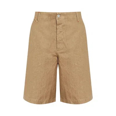 Pre-owned Jacquemus Le Short De-nimes Pastro 'beige' | Tan | Men's Size 32 In Brown