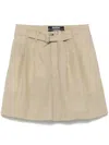Jacquemus Wool Canvas Fernando Shorts In 中性色