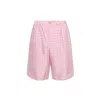 Jacquemus Grey & Pink 'le Short Gelati' Shorts In Pink