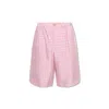 Jacquemus Grey & Pink 'le Short Gelati' Shorts In Pink