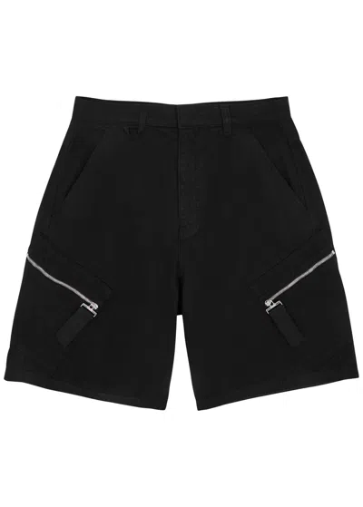 Jacquemus Le Short Marrone Cotton-canvas Shorts In Black