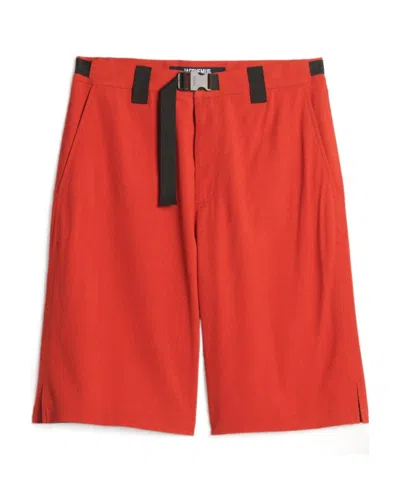 Jacquemus Le Short Meio Oversize Shorts In Red