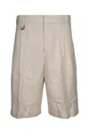 Jacquemus Men's Le Short Melo In Lightbeige