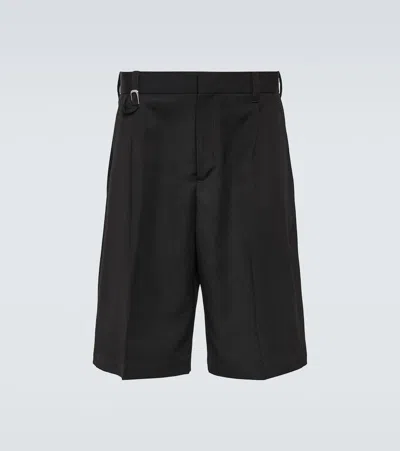 Jacquemus Bermuda-shorts Le Short Melo Aus Wolle In Schwarz