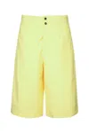 Jacquemus Yellow Solid Shorts In Yellow