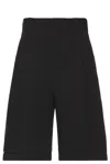 Jacquemus Men's Pleated Square Paneled Shorts In Black