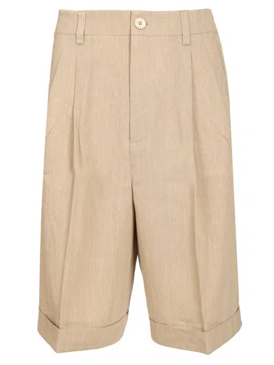 Jacquemus Le Short Pastro Bermuda Trousers In Pink