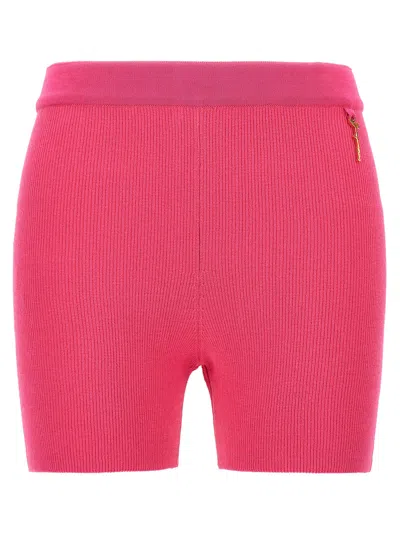 Jacquemus Le Short Pralu Leggings Fuchsia In Purple