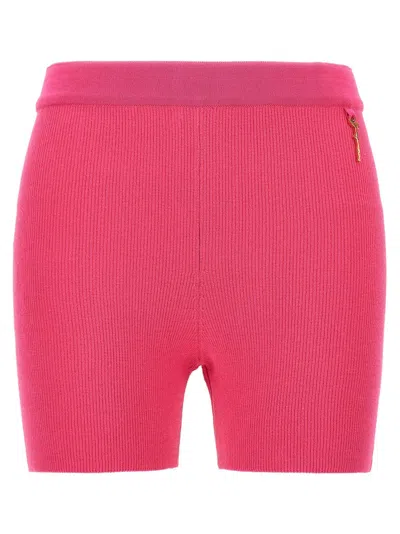 Jacquemus Le Short Pralu' Cyclist Shorts In Pink