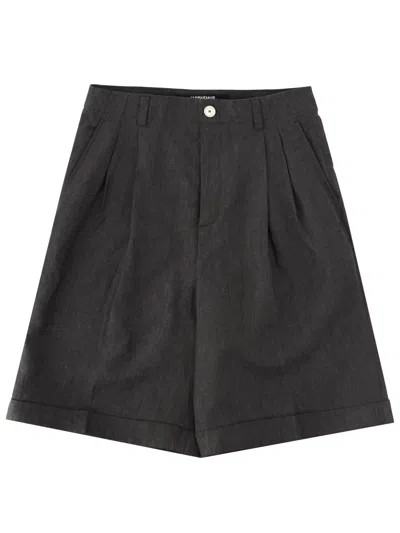 Jacquemus Le Short Pastro Tailored Bermuda Shorts In Black