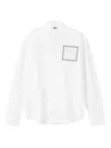Jacquemus La Chemise Simon Dog Patch Button-up Shirt In White