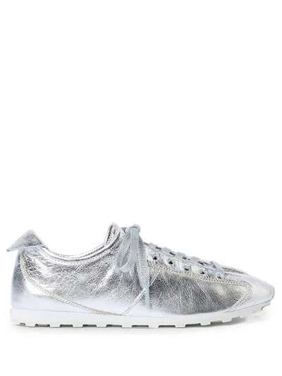 Jacquemus Lace Up Tennis Shoes Metallic Detail In Multi