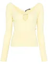 Jacquemus Le Sommet Pralù Top In Gelb