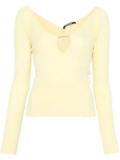 Jacquemus Le Sommet Pralù Top In Yellow