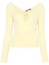 Jacquemus Le Sommet Pralù Top In Yellow