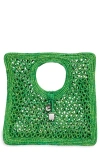 Jacquemus Le Petit Carre Spiaggia Raffia Tote Bag