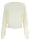 Jacquemus Sweater With Embroidered Logo In White