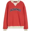 Jacquemus Baseball Sweatshirt In Multi-red