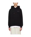 Jacquemus Embroidered Hooded Sweatshirt Kangaroo Pocket In Black