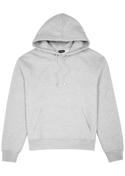 Jacquemus Le Sweatshirt Brode Hooded Cotton Sweatshirt In Grey