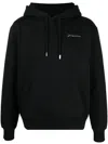 Jacquemus Le Sweatshirt Brode Hoodie In Black