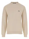Jacquemus Men The Gros Grain Crewneck Sweatshirt With Logo Plaque