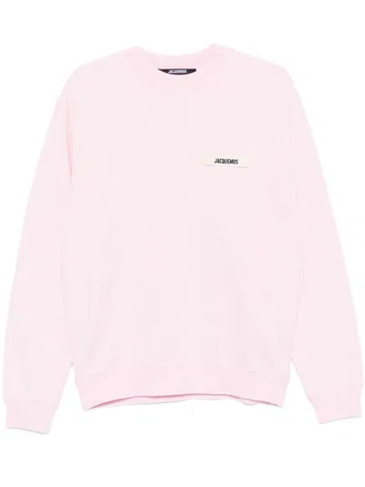 Jacquemus Le Sweatshirt Gros Grain In Pink