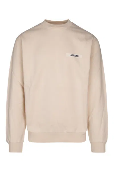 Jacquemus Le Sweatshirt Gros Grain In Neutral