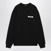 Jacquemus Le Sweatshirt Gros Grain Sweatshirt In Black