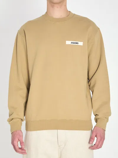 Jacquemus Le Sweatshirt Gros Grain In Brown