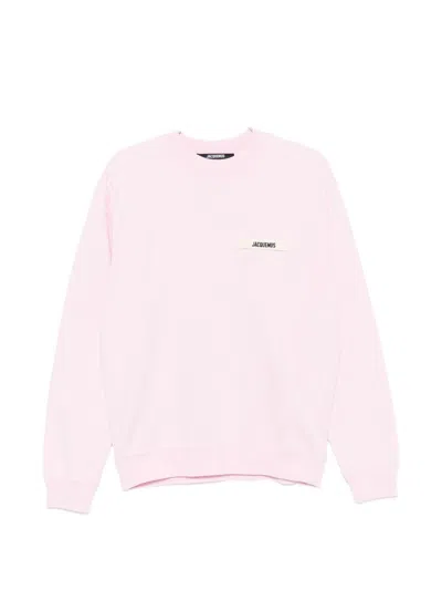 Jacquemus Le Sweatshirt Gros Grain In Pink