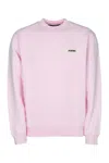 Jacquemus Pink Organic Cotton Fleece The Gros Grain Sweatshirt In Pink