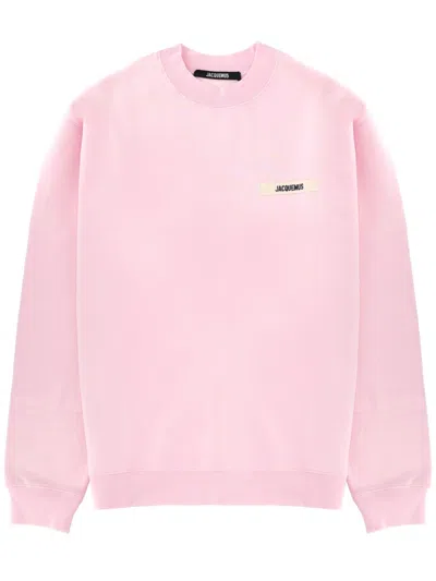 Jacquemus Le Sweatshirt Gros Grain In Pink