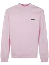 Jacquemus Pink Organic Cotton Fleece The Gros Grain Sweatshirt In Pink