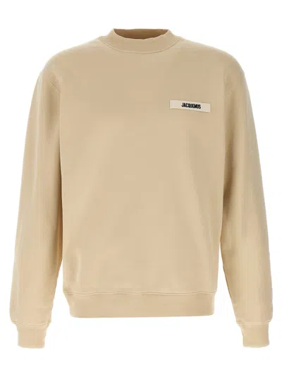 Jacquemus 'le Sweatshirt Gros Grain' Sweatshirt In Neutral
