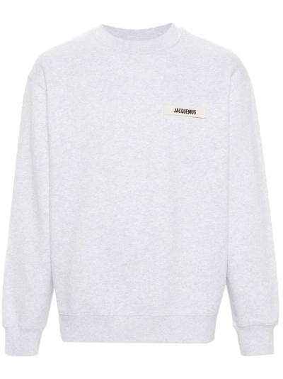 Jacquemus Le Sweatshirt Gros Grain Sweatshirt In White