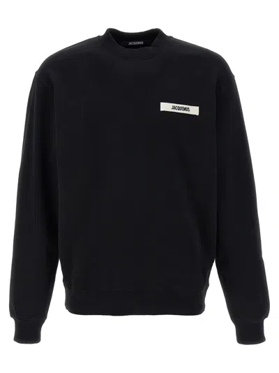Jacquemus Le Sweatshirt Gros Grain Sweatshirt In Black