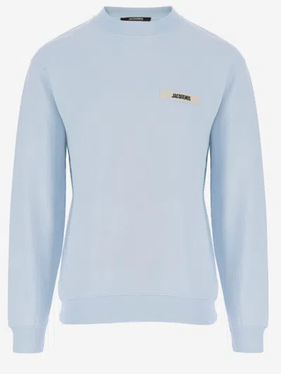 Jacquemus Le Sweatshirt Gros Grain Sweatshirt In Blue