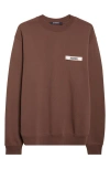 Jacquemus Le Sweatshirt Gros Grain Sweatshirt In Brown