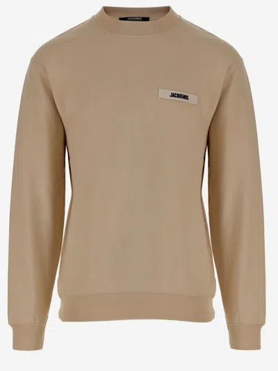 Jacquemus Le Sweatshirt Gros Grain Sweatshirt In Brown