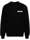 Jacquemus Le Sweatshirt Gros Grain In Black