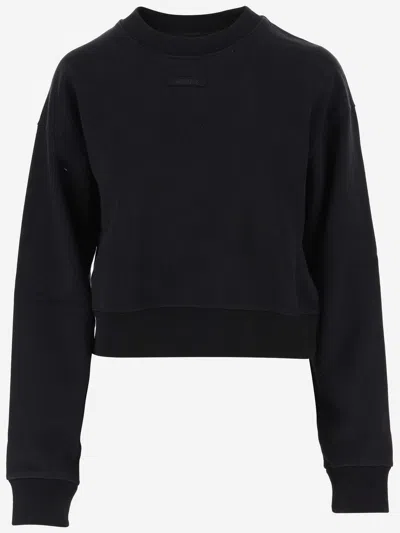 Jacquemus Le Sweatshirt Grosgrain In Black