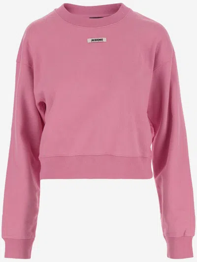 Jacquemus The Gros Grain Sweatshirt In Pink 2