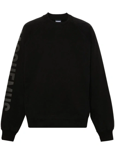 Jacquemus Le Sweatshirt Typo In Black