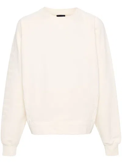 Jacquemus Le Sweatshirt Typo Cotton Top In Neutrals